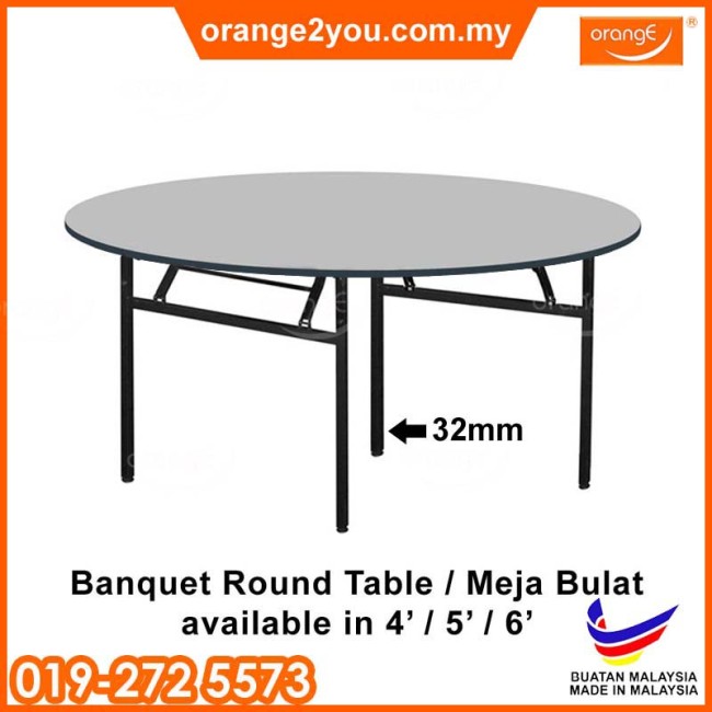 MFR 400 - 4' Round Foldable Table (32mm Leg)